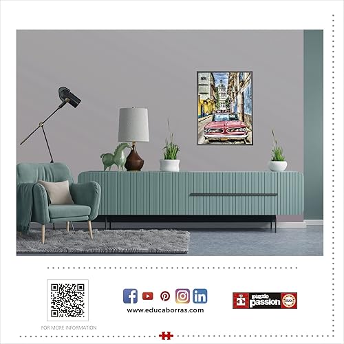 Miniatura 4 de Educa 1000 Coche vintage en Habana Vieja Puzzle