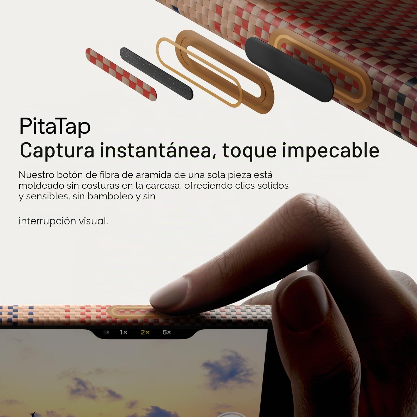 pitaka Funda protectora para iPhone 16 Pro Max, compatible con MagSafe, funda delgada y ligera para iPhone 16 Pro Max con tacto sin carcasa, fibra de aramida tejida 1500D, funda tejida táctil, Puesta