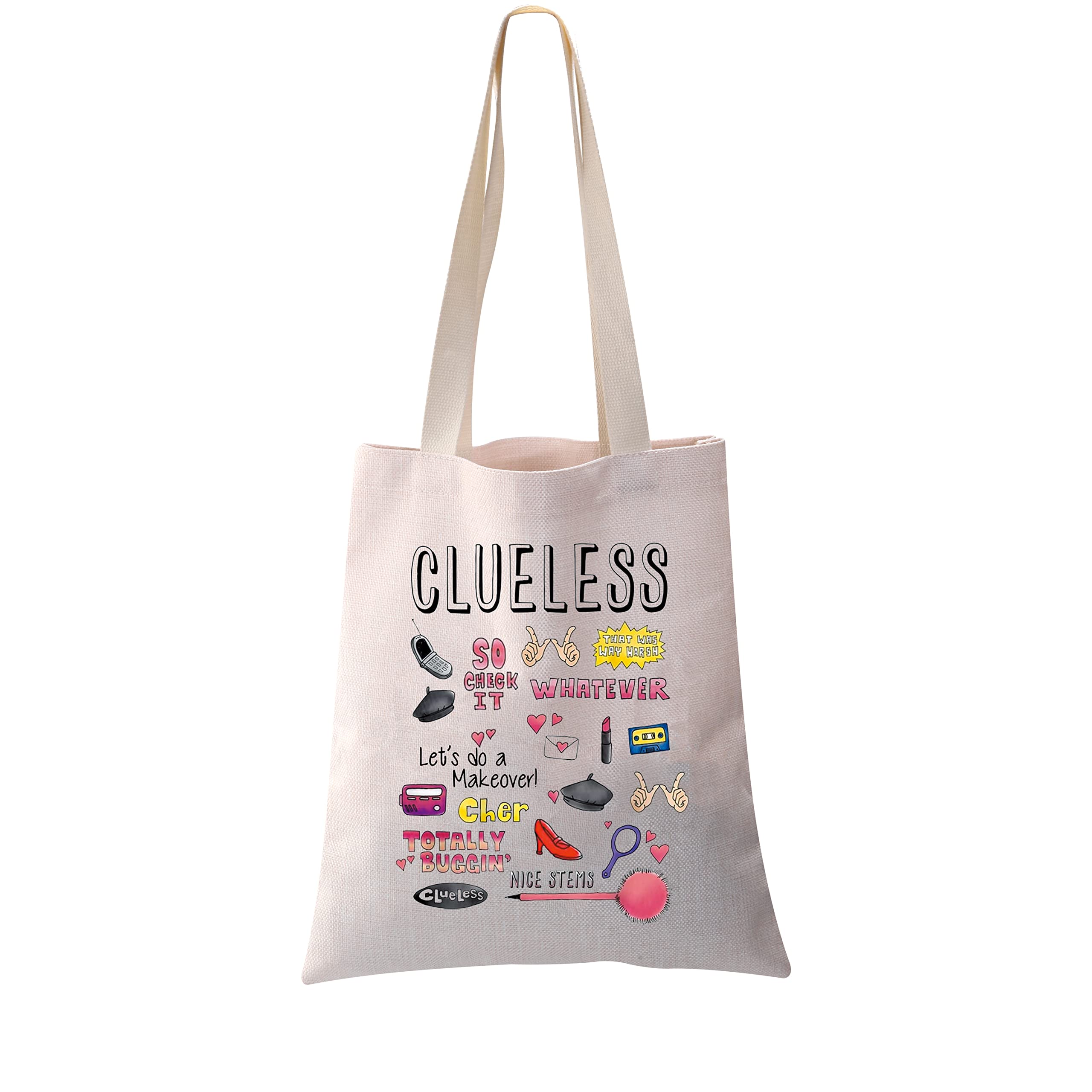 PXTIDYComedy Movie Tote Bag Cher Movie Quote Fans Gift 90s Tv Show Grocery Shopping Bag