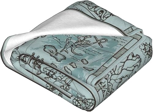 Miniatura 2 de Manta de vela con mapa del tesoro pirata, manta para sofá, cama, suave, acogedora, cálida, manta de franela para habitación, oficina, viajes al aire