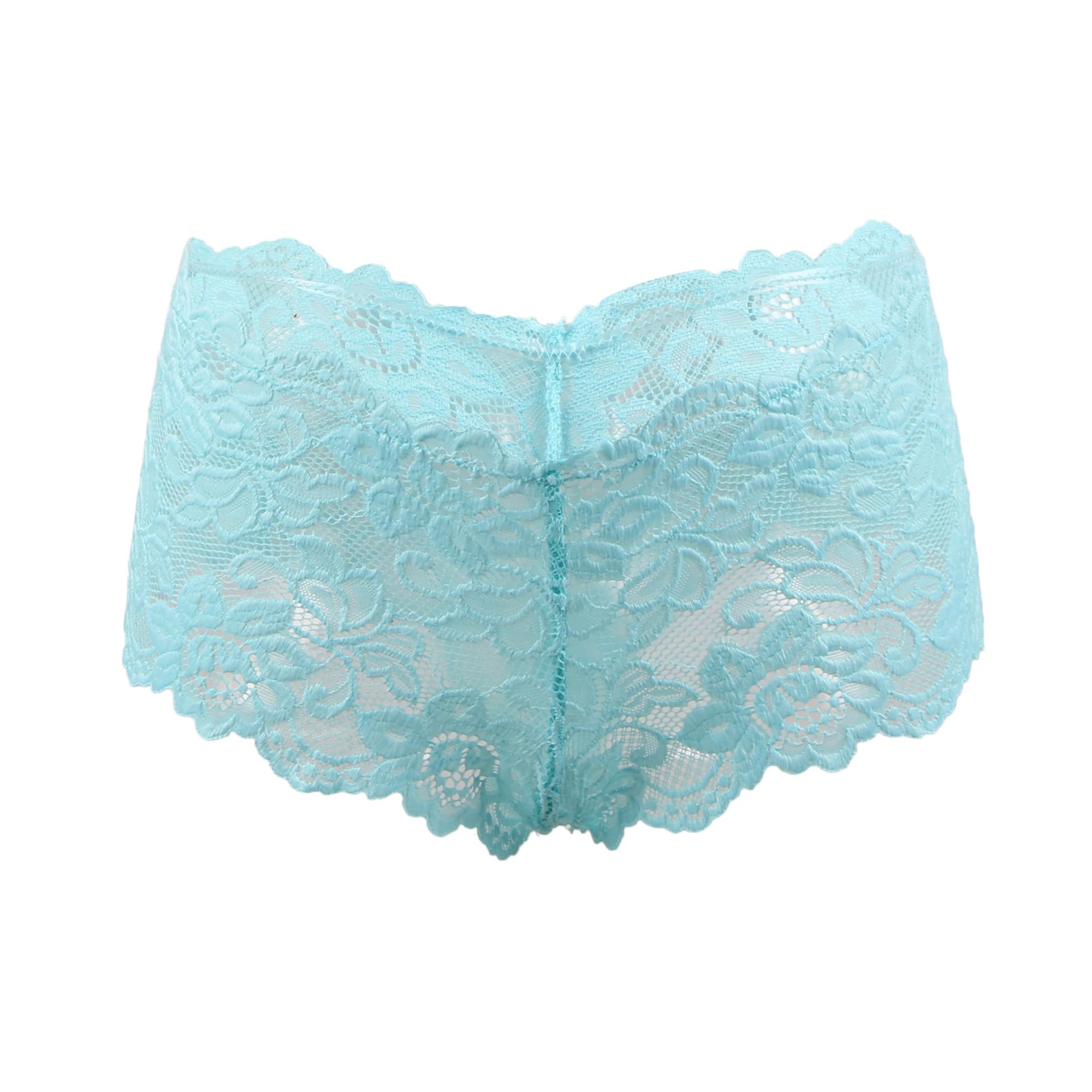 myza Women's Polyester and Spandex g stringthong Brief Panty(Pack of 1)(RIOE-PN-P5059) (Large, Light Blue)-picture-5