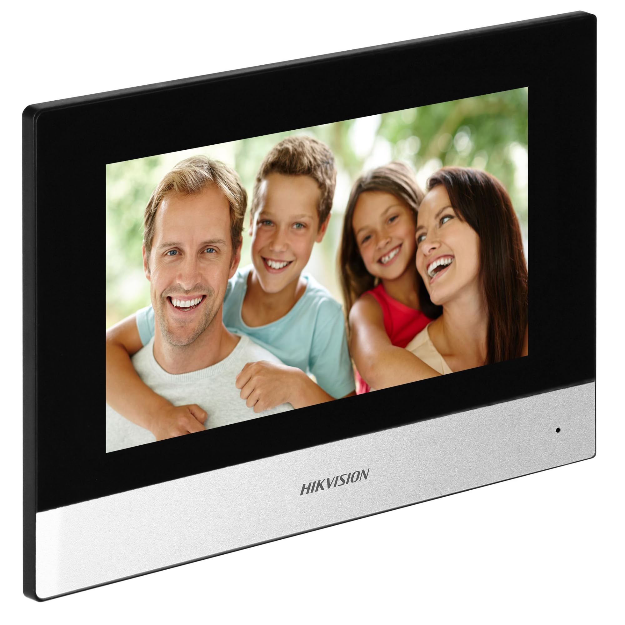 HIKVISION Video-Türsprechanlage mit 2 Kabeln, Video-Türsprechanlage, kabelgebunden, mit 17,8 cm (7 Zoll) Touchscreen und WLAN, externes Panel mit FullHD-Kamera, Video-Türklingel