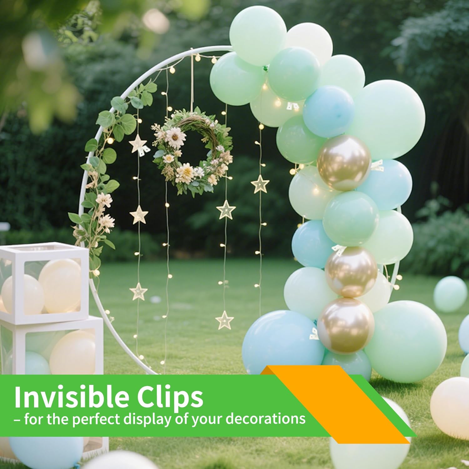 PUGPIU 36 Pack Balloon Arch Clips for Backdrop | Plastic White Spring Clamps | 3.5 Inch Heavy Duty Clip for Backdrop Stand | Birthday Wedding Decoration | Photography Studio | Crafts | Clothing