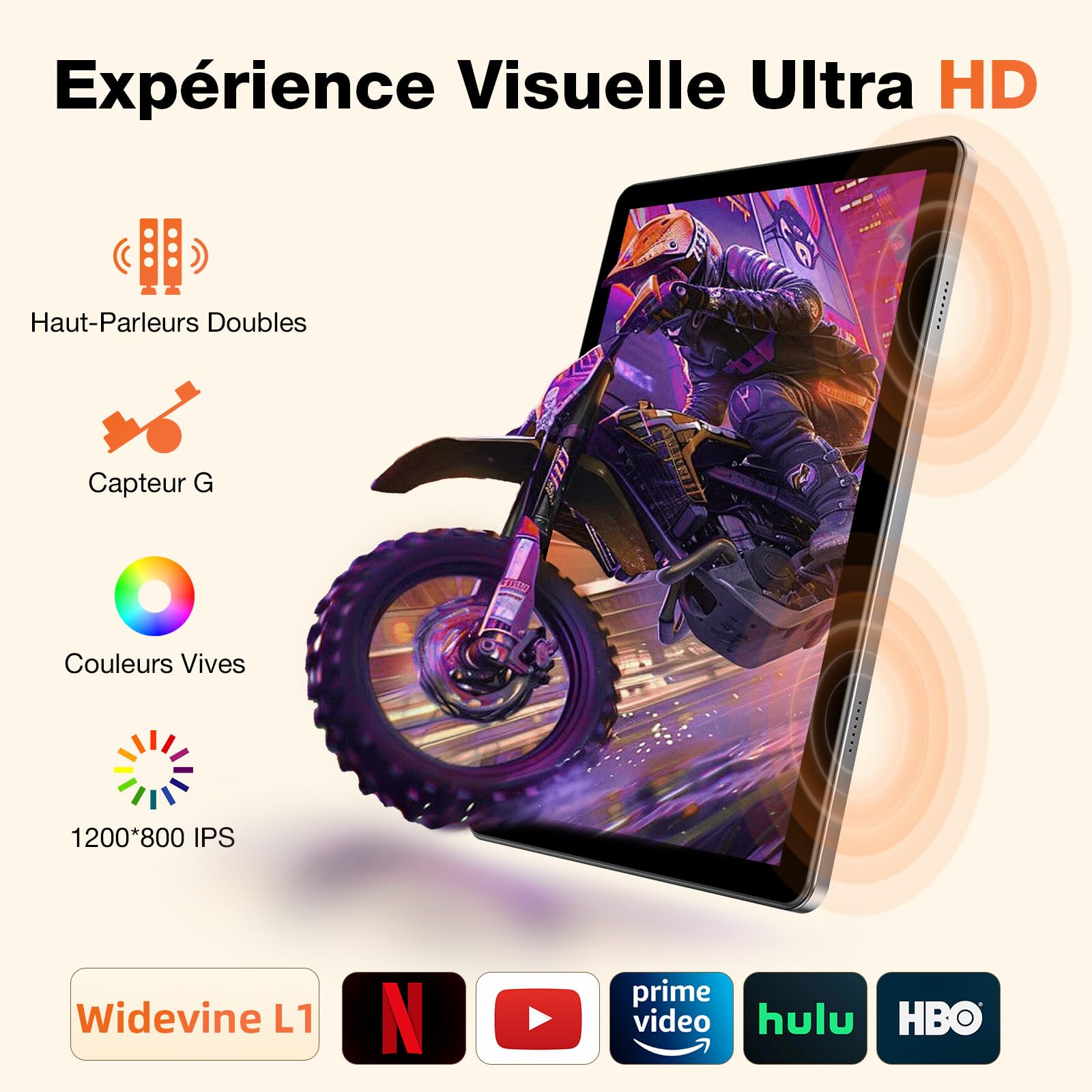 Android 16 Tablette 10 Pouces avec Clavier, Souris & Stylet, CPU Unisoc T606, 26 Go RAM + 128 Go ROM + 1 TO TF, Écran IPS HD 1280x800, Caméra Double, 7000 mAh, WiFi 6, BT 5.0, Widevine L1 (Étui Bleu)