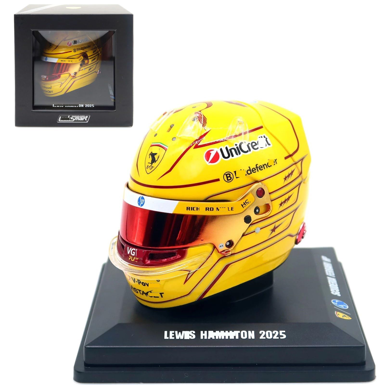 Amazon.com: HTLNUZD 2025 1/5 F1 SF25 Mini Helmet for Ferrari