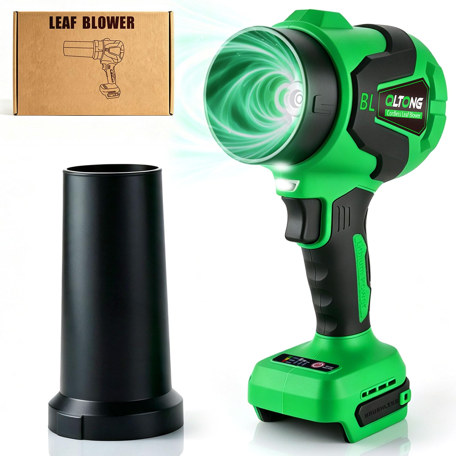 Cordless Leaf Blower Compatible with De-Walt 20V MAX Battery (Tool Only) | Brushless Elec…