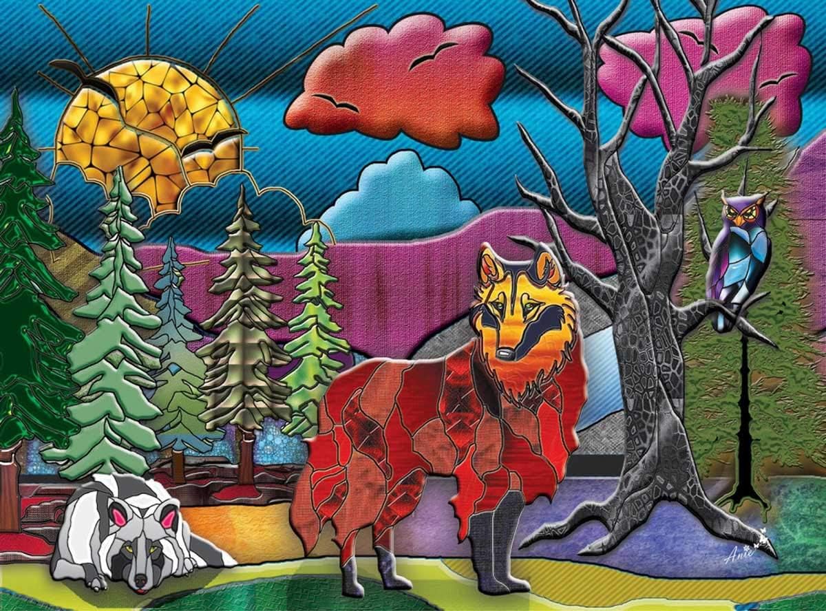 JaCaRou : Puzzle 1000 pcs/Wolves