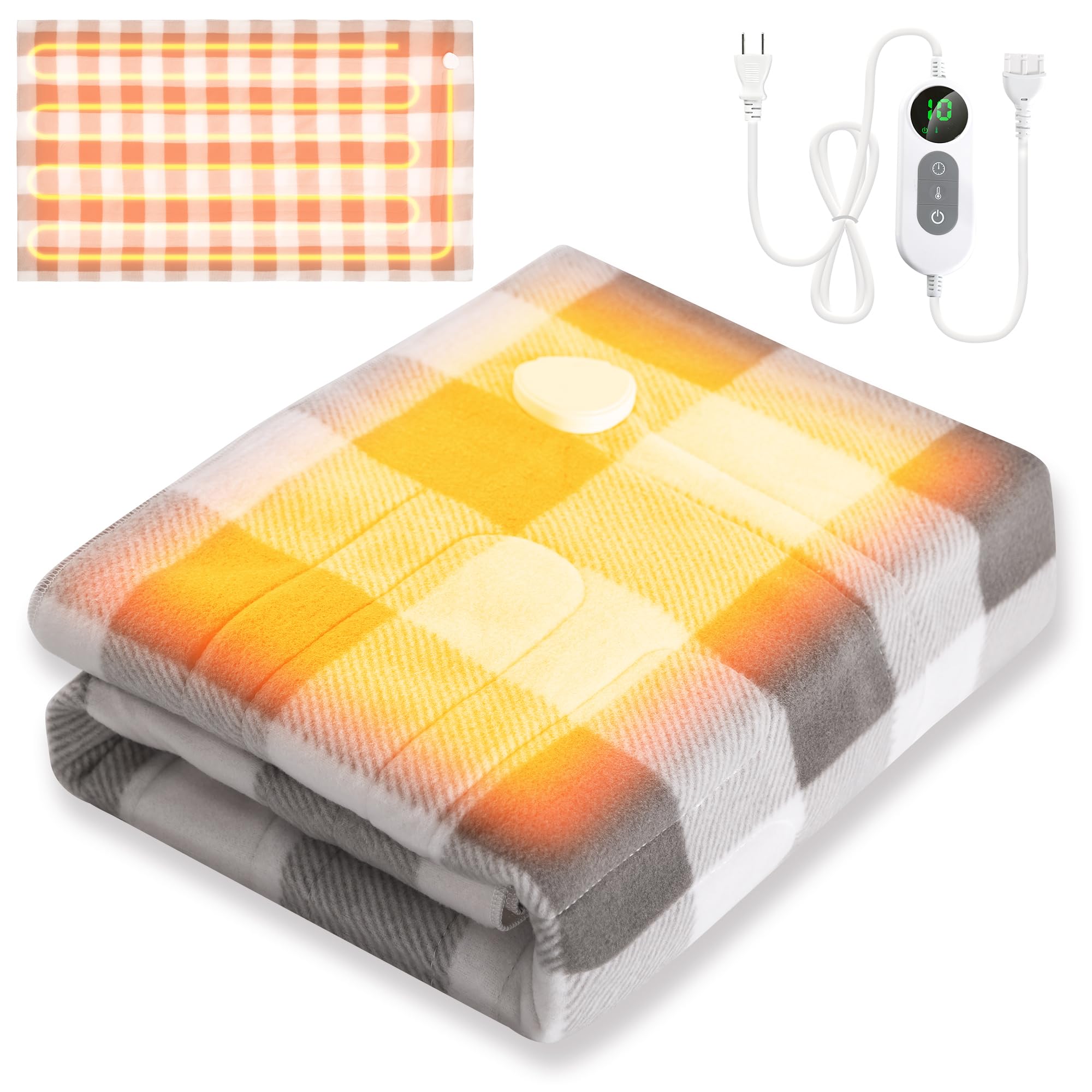 Amazon.co.jp : 電気毛布 掛け敷き兼用 【2026新登場・AI過熱保護機能