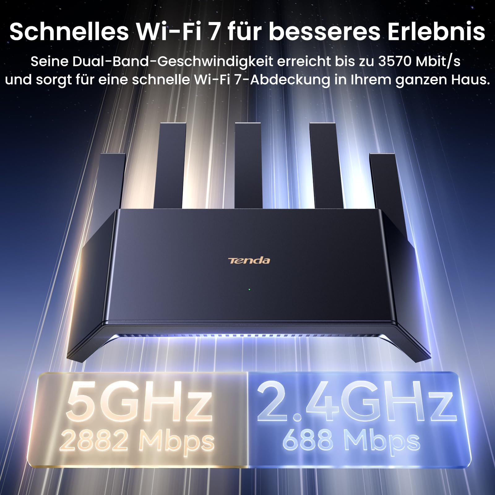 Tenda RE3L Wi-Fi 7 Router (BE3600 Dual-Band 2882Mbit/sHz – Bild 3