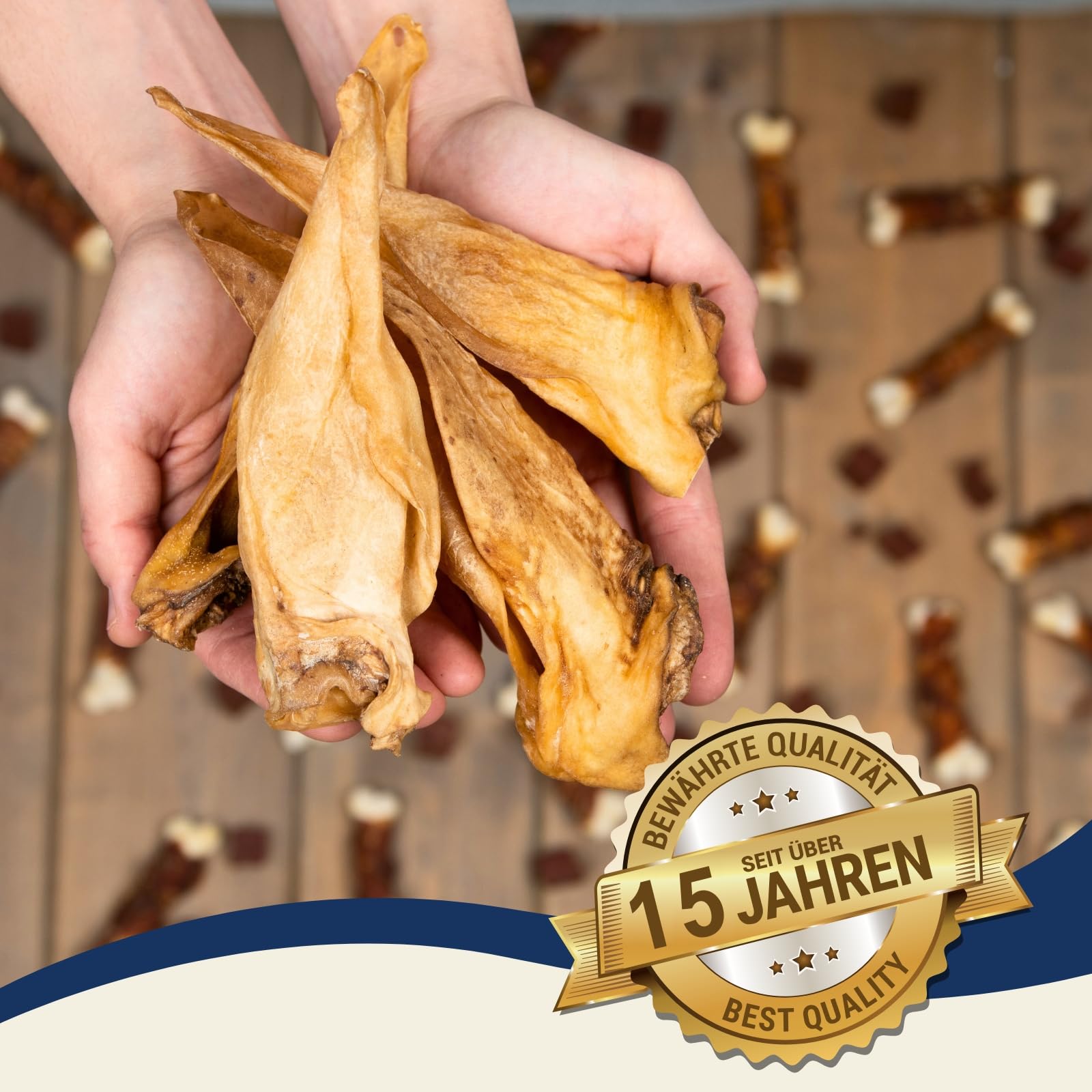 Lyra Pet® 100 Rinderohren getrocknet ca. 3 kg Kausnack für Hunde Leckerli | Naturbelassenes Leckerli - Ideal für die Zahnpflege - Gut verdaulicher Kauartikel - Proteinhaltiges fettarmes Hundefutter