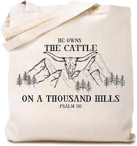 Miniatura 1 de Bolsa de lona de fe cristiana para mujer, divertida bolsa de compras reutilizable con versículo bíblico religioso