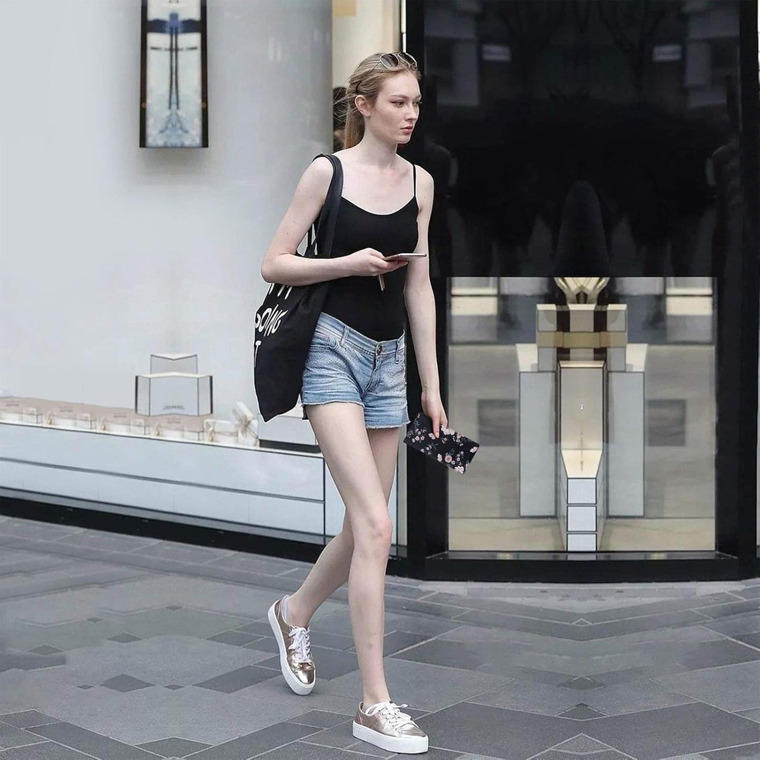 HUA ANGEL Womens Wallet, Ultra Slim Thin RFID Blocking Credit Card Holder Bifold Clutch Long Wallets Ladies Girls Gift - Image 7