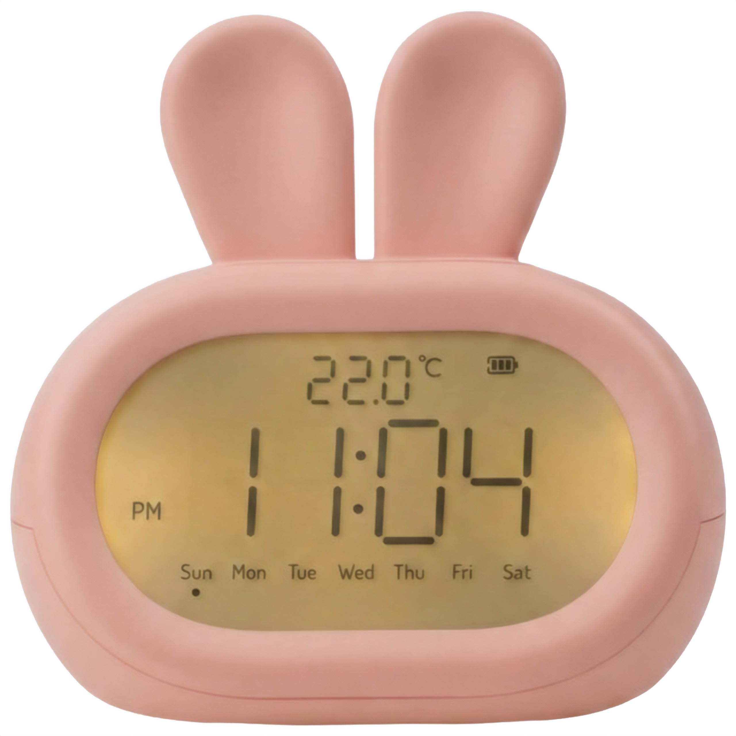 Réveil électronique Mary's horloge pour chambre contre les matins difficiles écran lapin