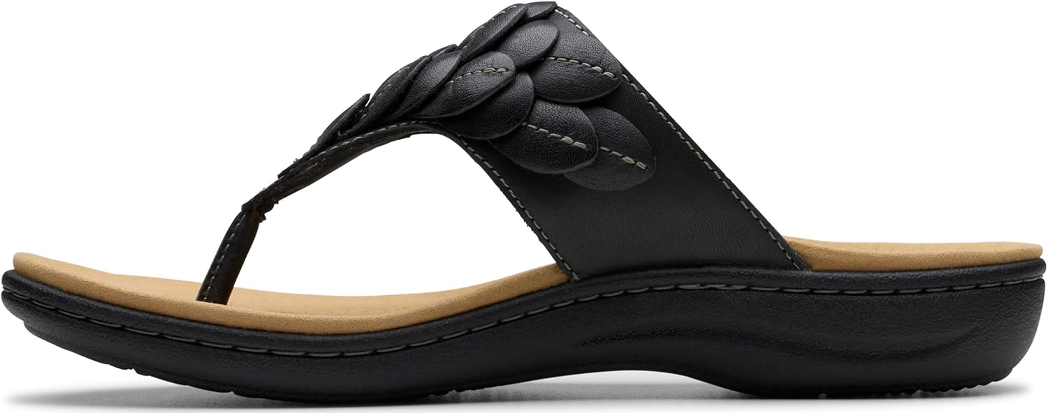 Clarks Women's Laurieann Palm Flip-Flop - Image 4