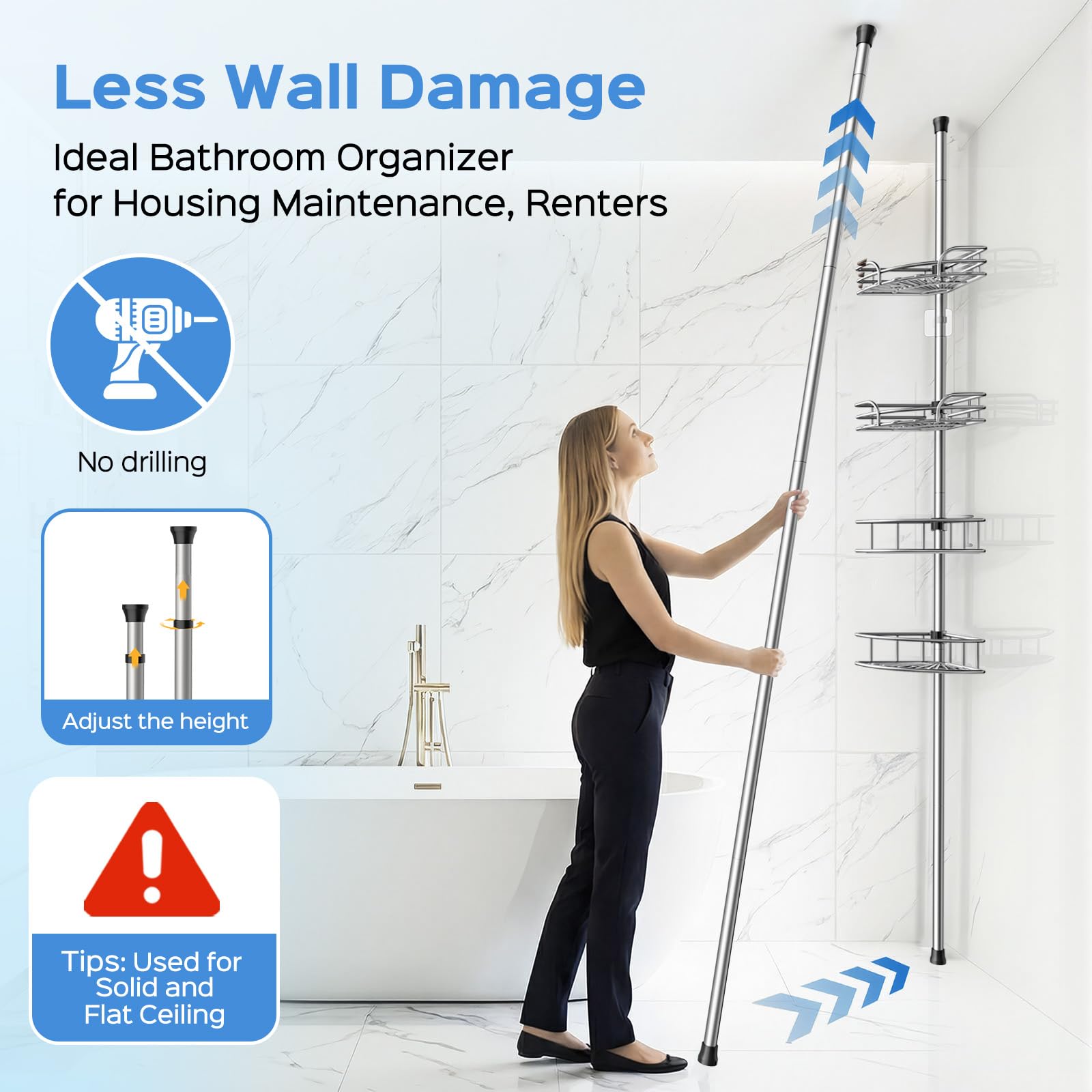 Corner Shower Caddy - Organize Your Shower! -3