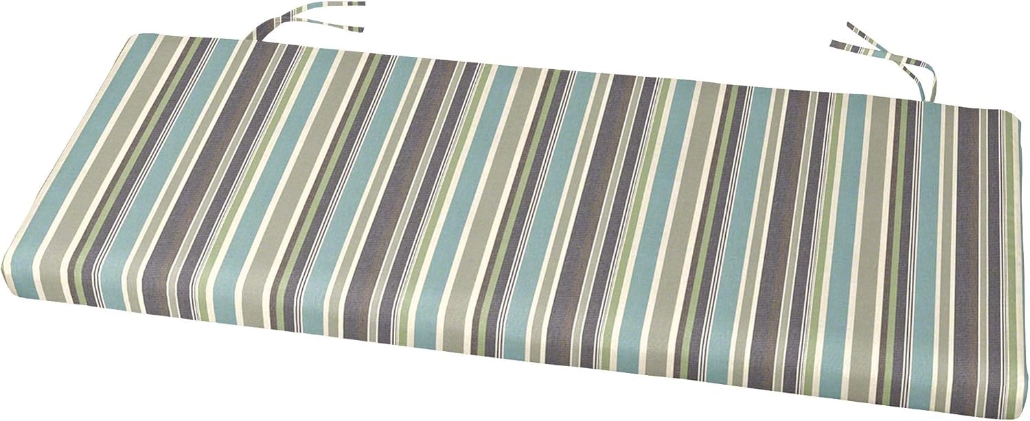 Cushion Source 39" x 17" x 2" Indoor and Outdoor Bench Cushion Made with Fade Resistant Sunbrella Fabric, Hidden Zipper, Sunbrella Canvas White
