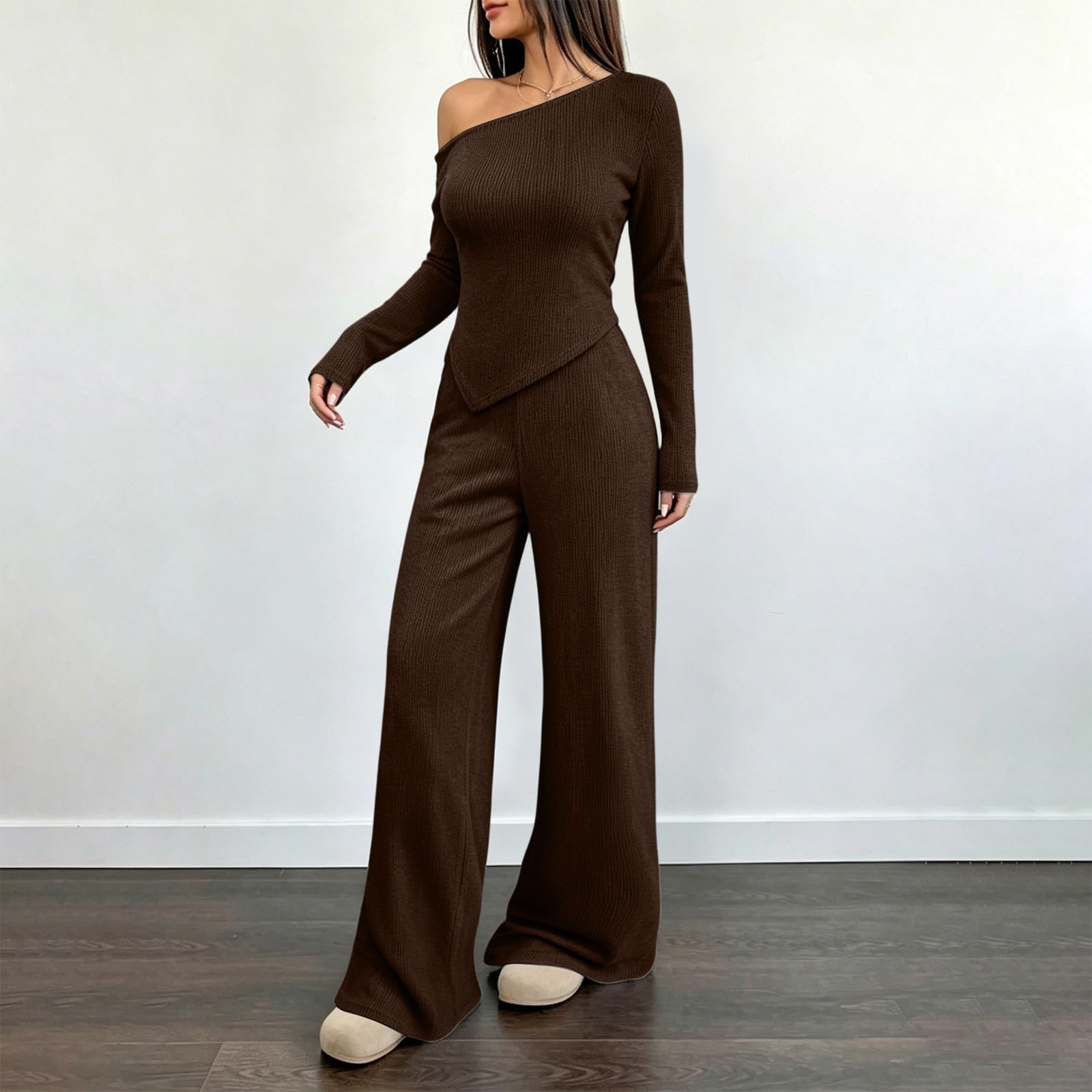 LUCKME Completo Donna 2 Pezzi Tuta Elegante Donna Curvy Tuta Sport Casual