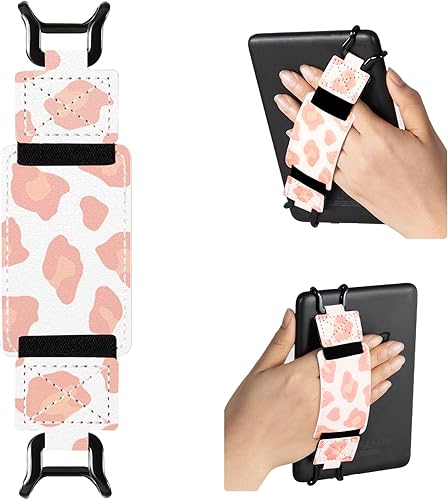 Miniatura 12 de CoBak Correa de Mano Segura para Kindle y Tabletas - Soporte de Agarre para Dedos Versátil y Ligero para Kindle/Kobo/Voyaga/Lenovo/Sony E-Book Oro