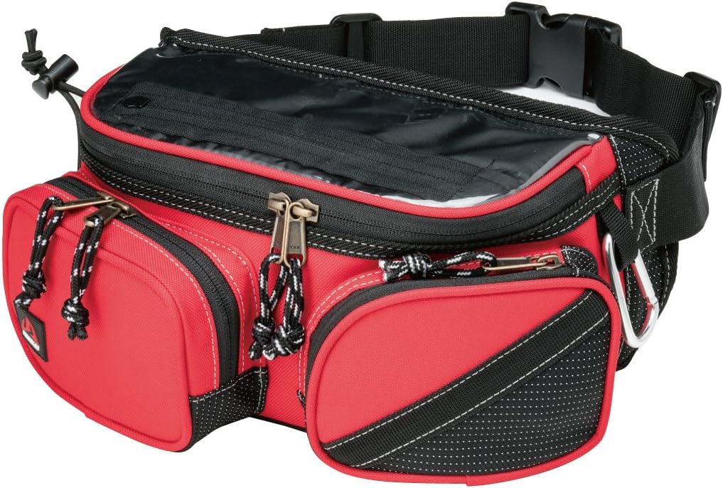 Nankai Riding Mode Waist Bag Black/2.6L Smartphone Clear Top BA508B red