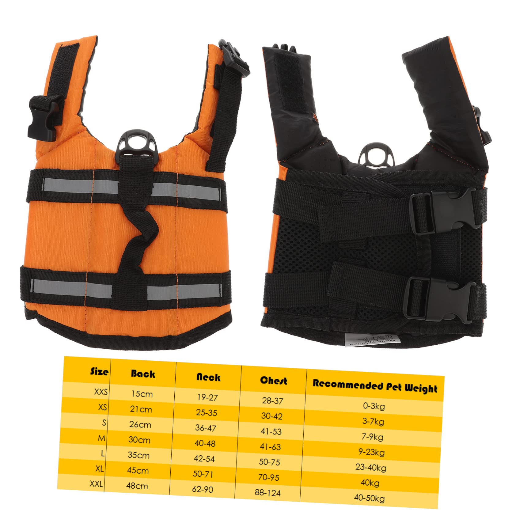 Garneck Pet Vest for Swimming Comfortable Buoyancy Vest Material Reflective Large Dogs