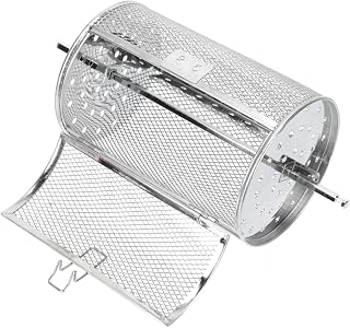 Unique Oven French Fries Basket Baking Pan Grill Rotating Cooking Cage Rotisserie Basket Set