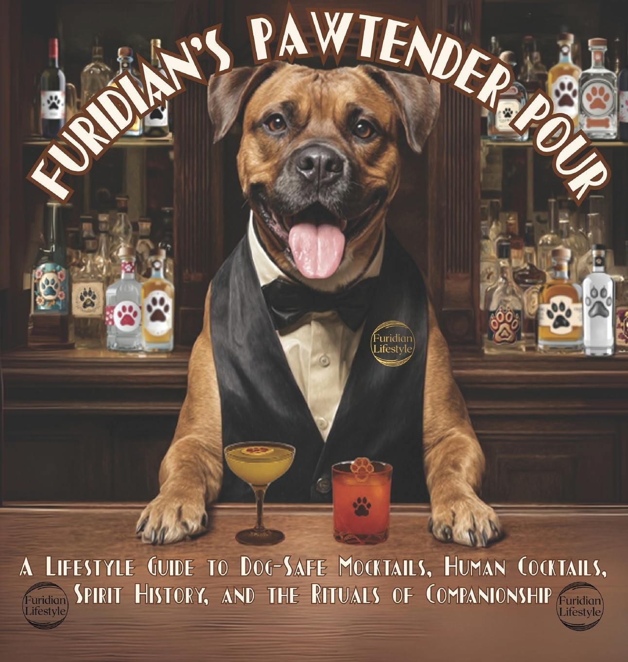 Furidian's Pawtender Pour: A lifestyle guide to dog-safe mocktails, human cocktails, spirit history, and the rituals of companionship. (Furidian Lifestyle)      Hardcover – November 1, 2025