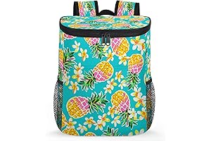 Paw Pattern Pineapple Cooler Bag Backpack For Hike Camping