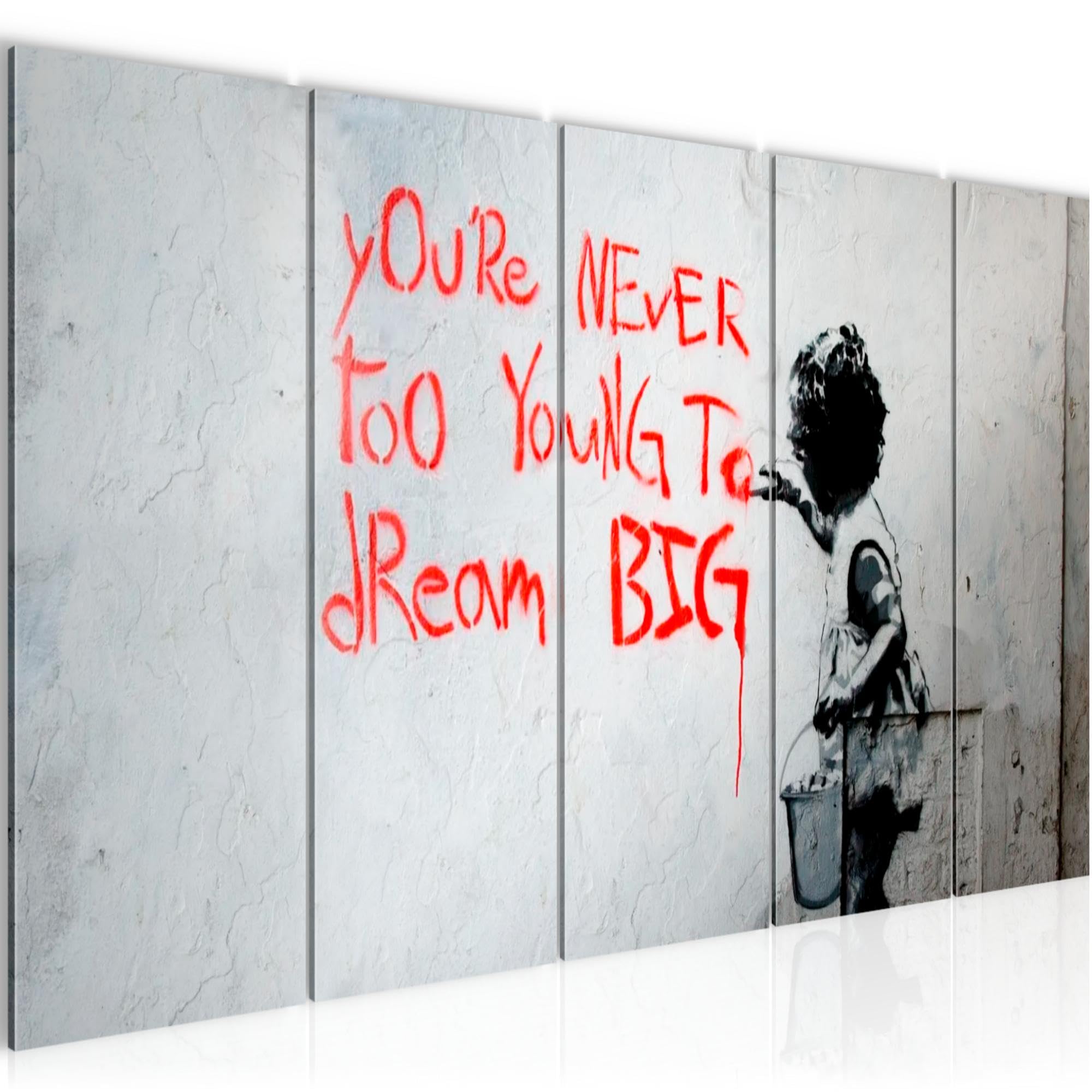 Impression sur toile intissée Dream Big peinture déco 040656b