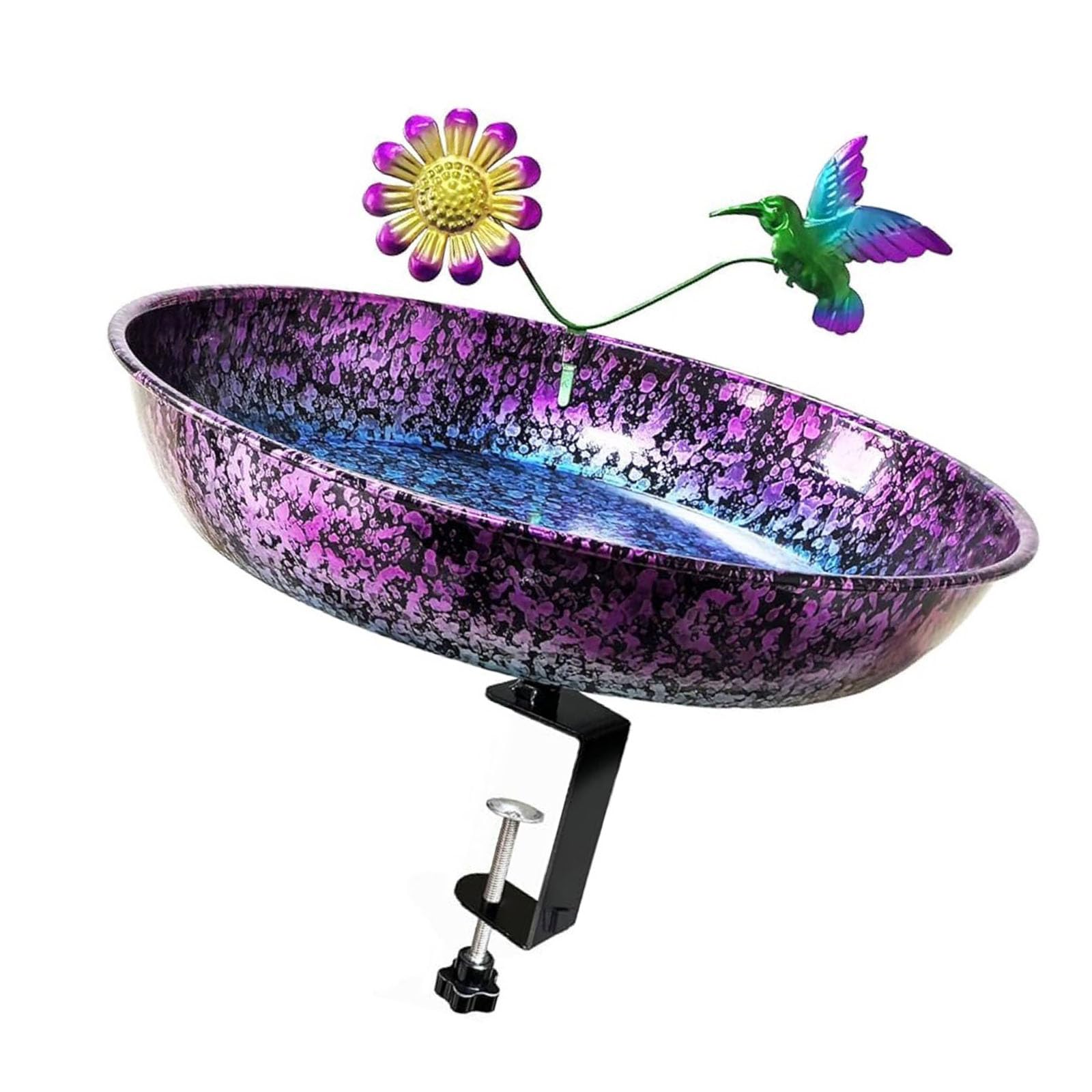 Limtula Lovely Garden Bird Watering Constructed From Robust Metal Ideal for Backyard Wildlife Habitat Iron Bird Bath