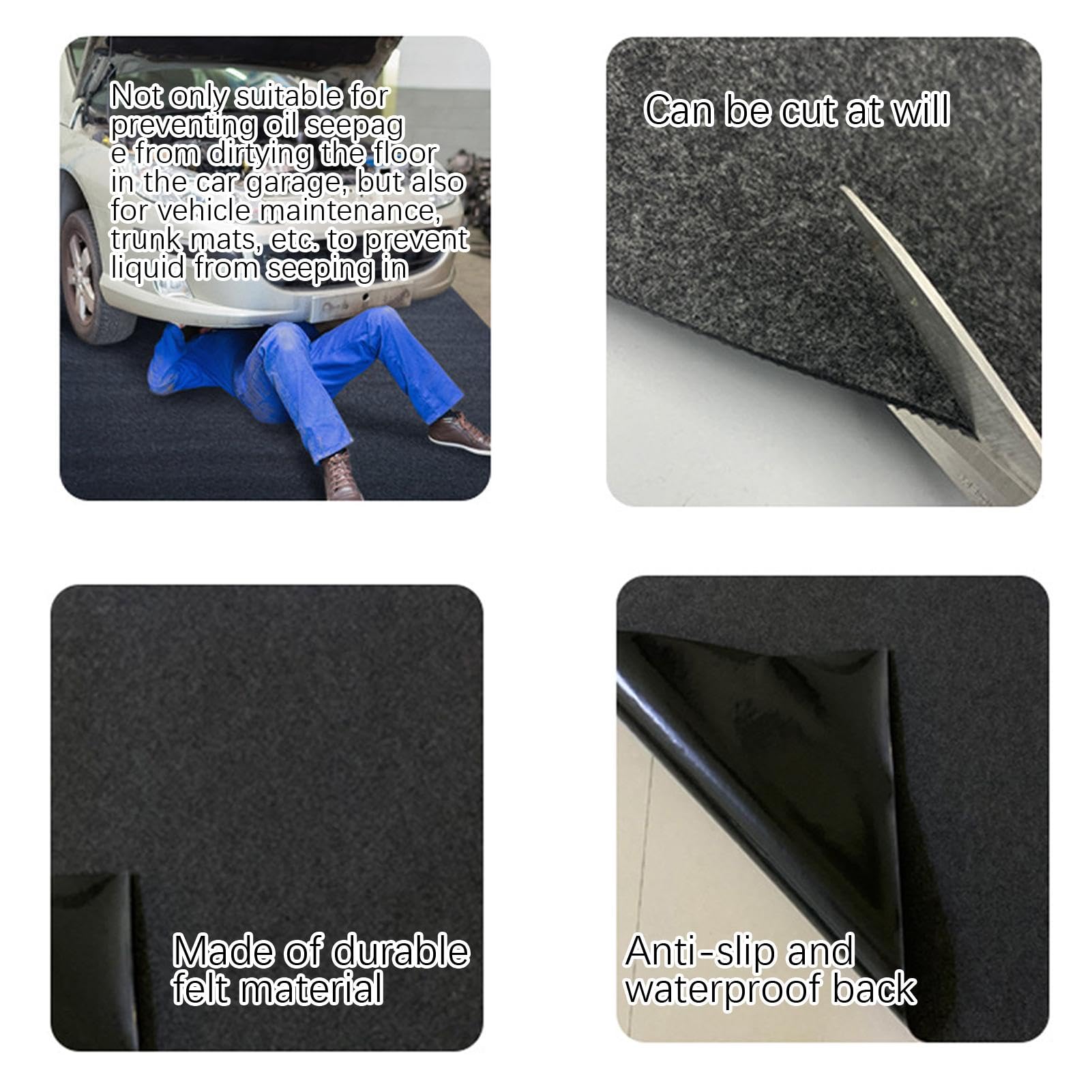 Tappetino Antiolio 91x152 Cm Per Garage | Resistente Agli Sversamenti | Antiscivolo E Impermeabile - Foto 4