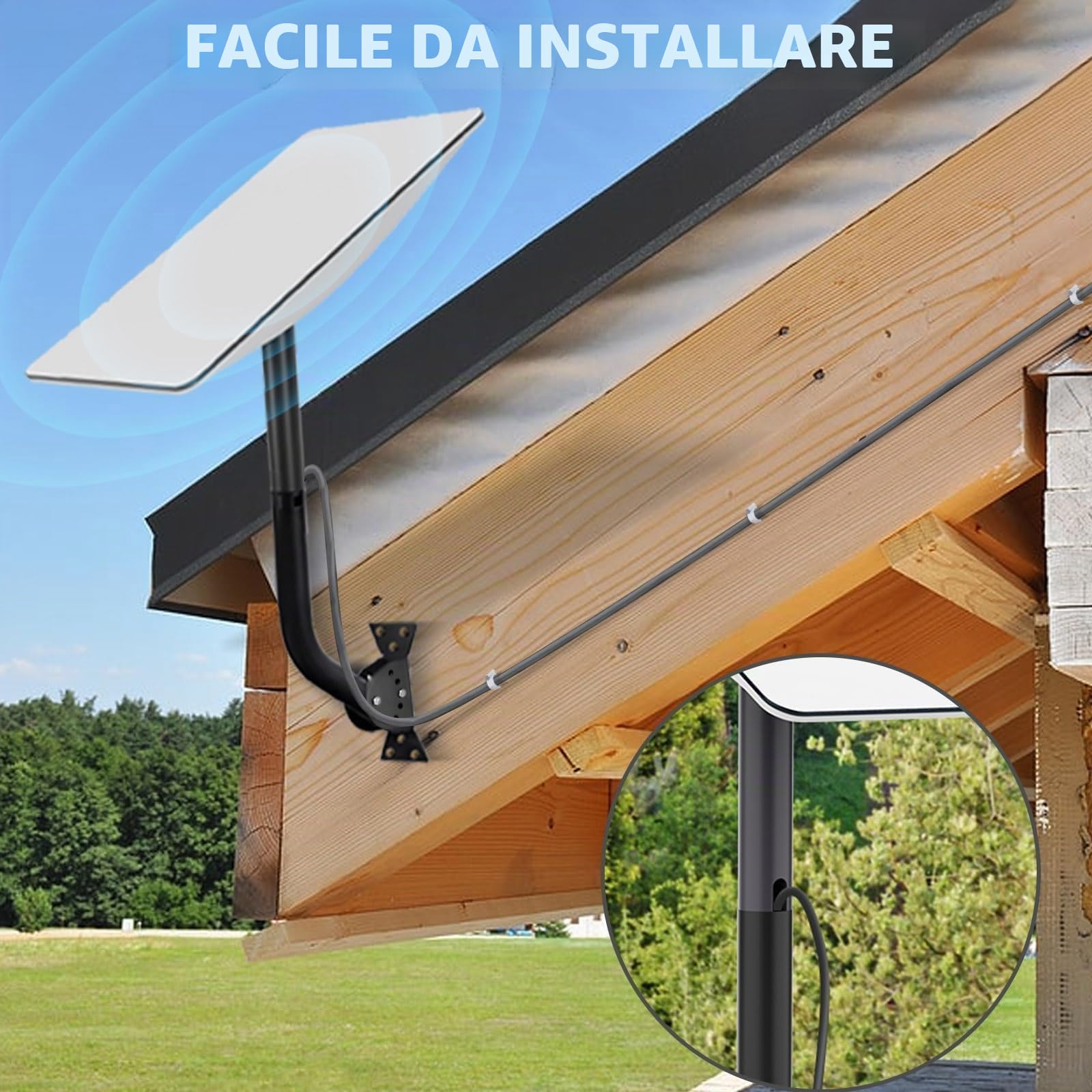Bingfu Cavo Prolunga Rricambio per S*tar*link V2 Gen2 Parabola Satellitare - Trasmissione ad Alta Velocità e Cavo di Prolunga Anti-interferenza Migliorato per S*tar*link Gen 2, 15 Metri