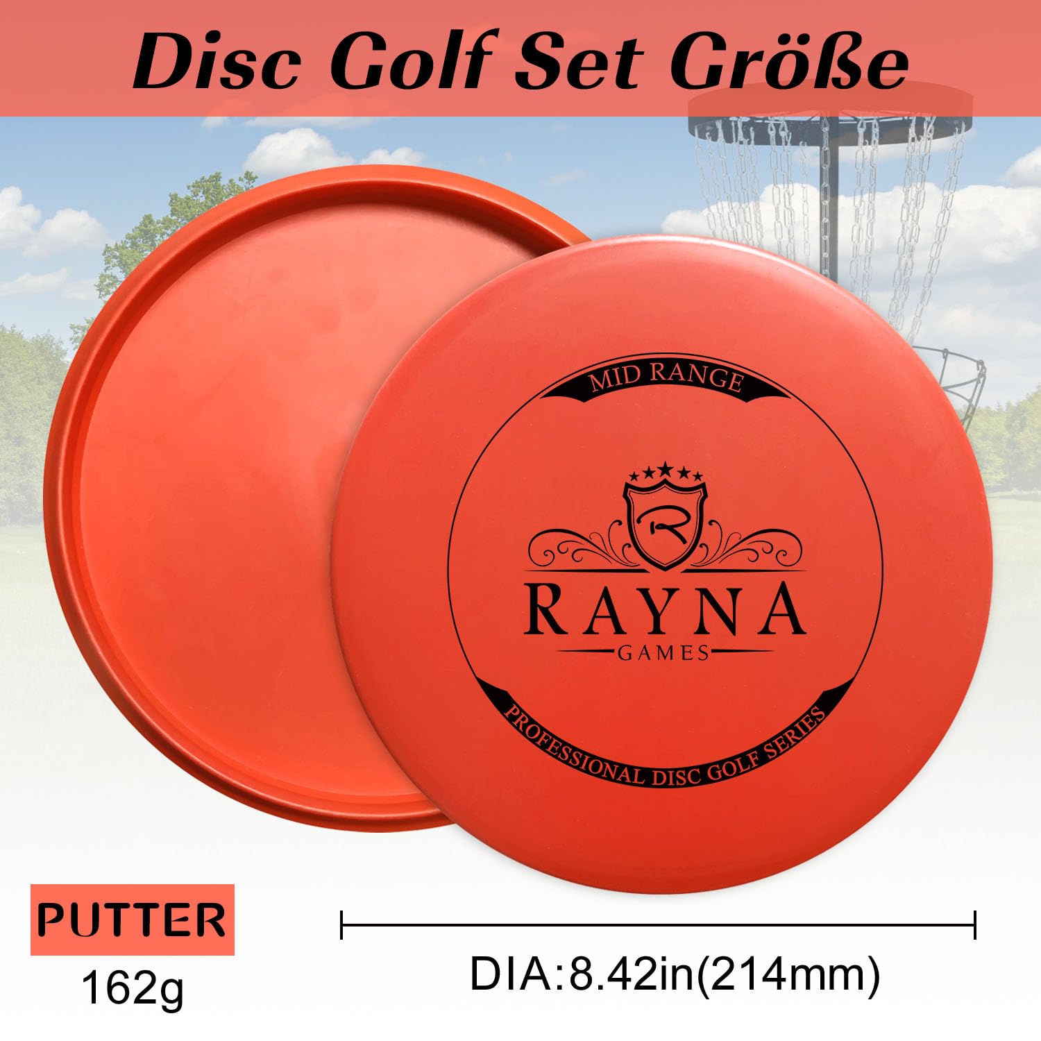 Juego de 6 discos de golf profesional tamaño regular para adultos al aire libre