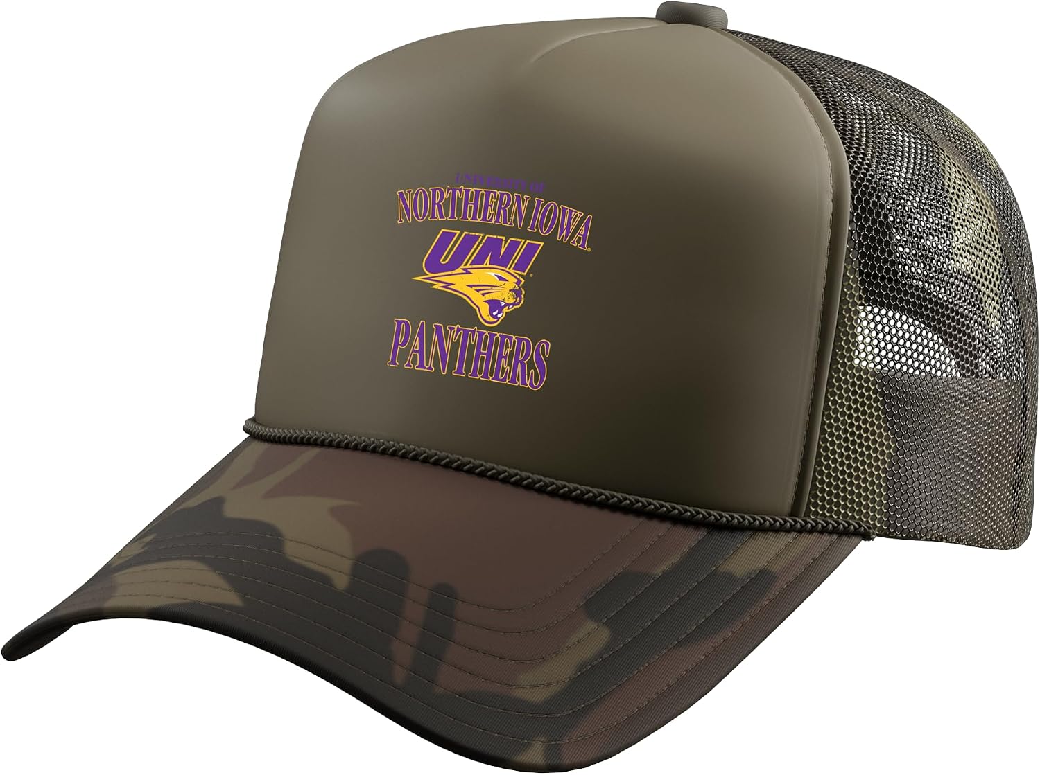 Northern Iowa Panthers | Official NCAA Merch | NAFPUNI05 Trucker Hat with Adjustable Mesh Back