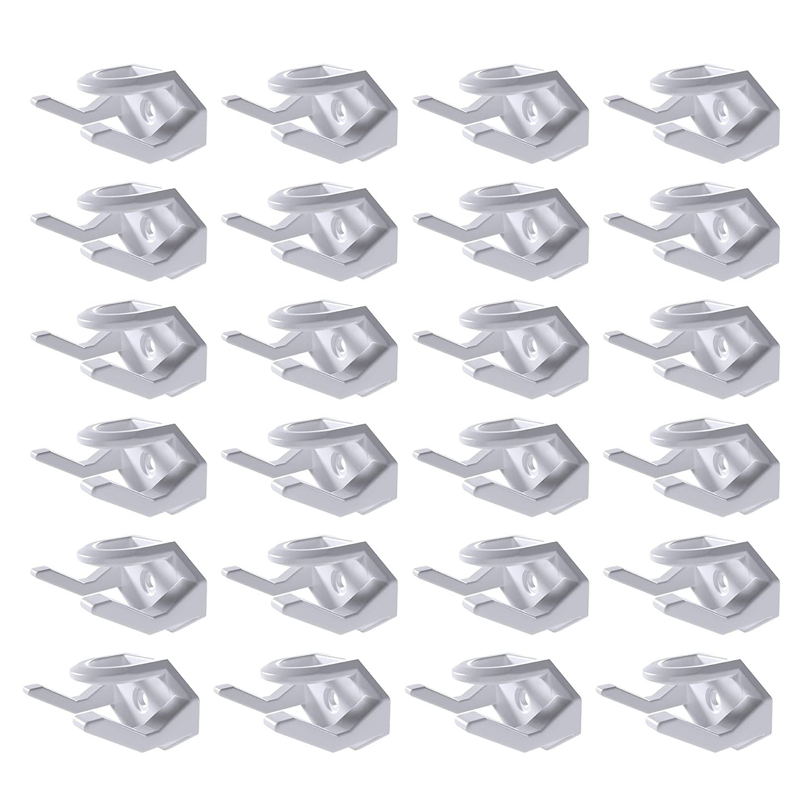 Hsioluted White Of 24Pcs Hat Display Rack Shelf Baseball Cap Holder Hanger Hooks For Wall Door Closets Home Decors Stylish Hat Display