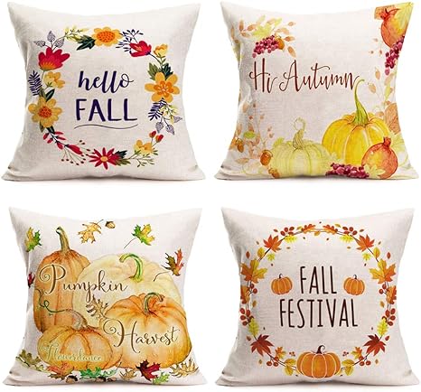 fall decor throw pillows