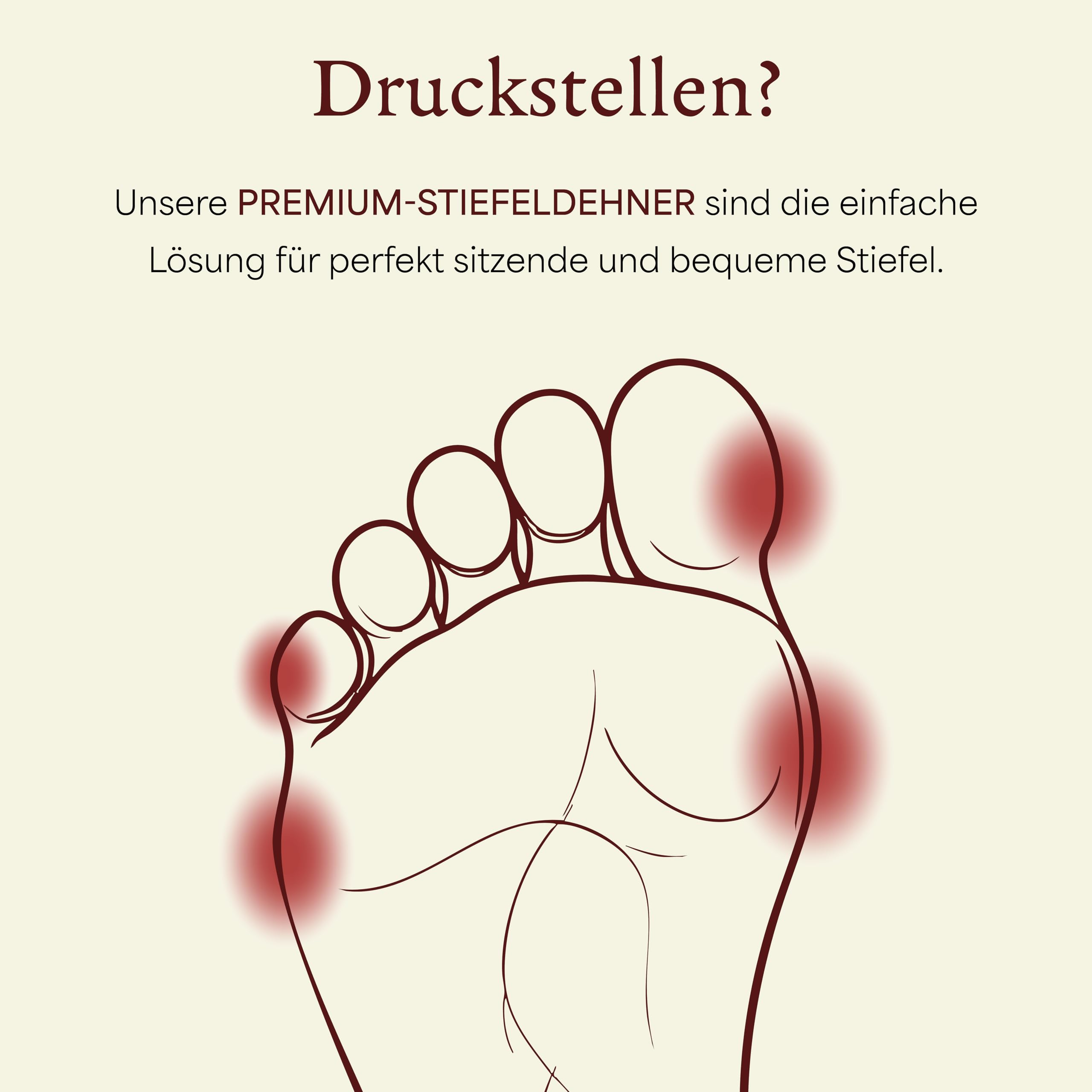 Langer & Messmer Schuhdehner für Damen gegen drückende Schuhe, Stiefel oder High Heels - aus massivem Buchenholz und Mechanik aus Metall - Dehnt in Weite oder Länge & Weite inkl. Lederdehnerspray