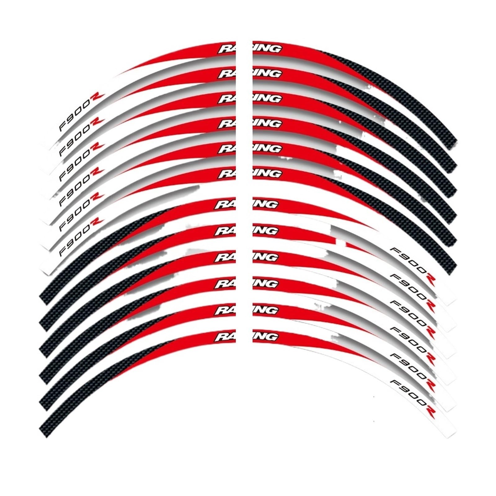 Reflective Sticker for B&MW F900R F 900R Motorcycle Accessories Wheels Sticker Rim Tire Stripe Waterproof Decorative Decals Set