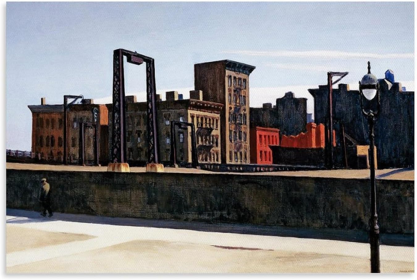 Peinture Edward Hopper Manhattan Bridge Impression Toile Premium - 7