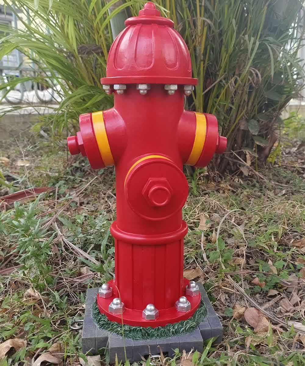 CUZOKOLA Stout 15" H Fire Hydrant for Dogs to Pee on with 4