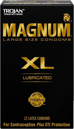 Trojan Magnum Xl Lubricated Condoms, 12 Count