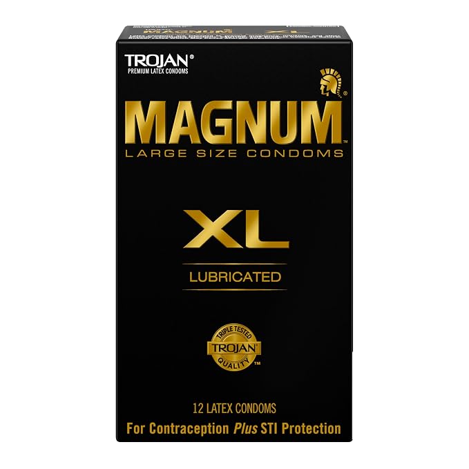 Trojan Magnum Xl Lubricated Condoms, 12 Count