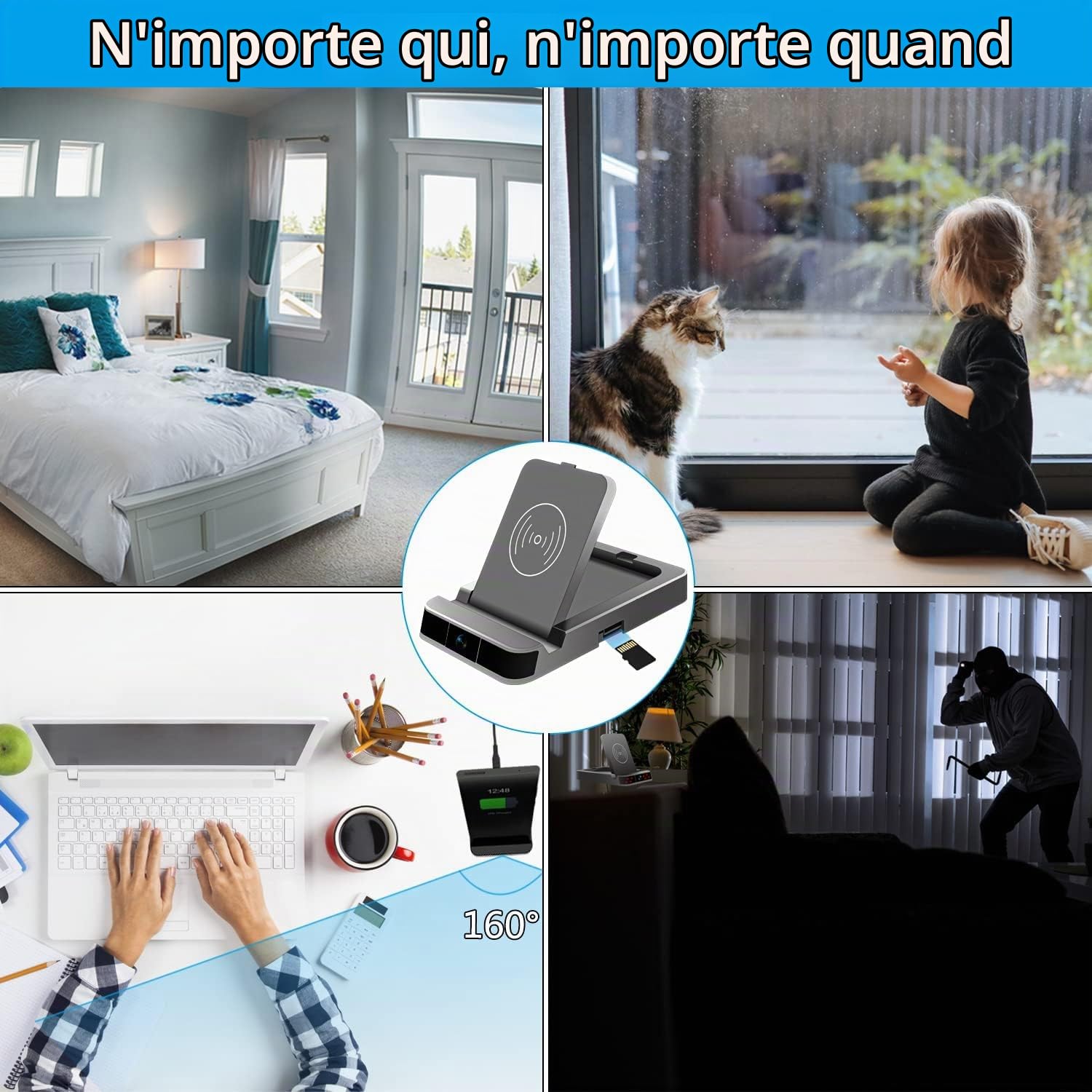 1080P Caméra Surveillance Wi-FI intérieure