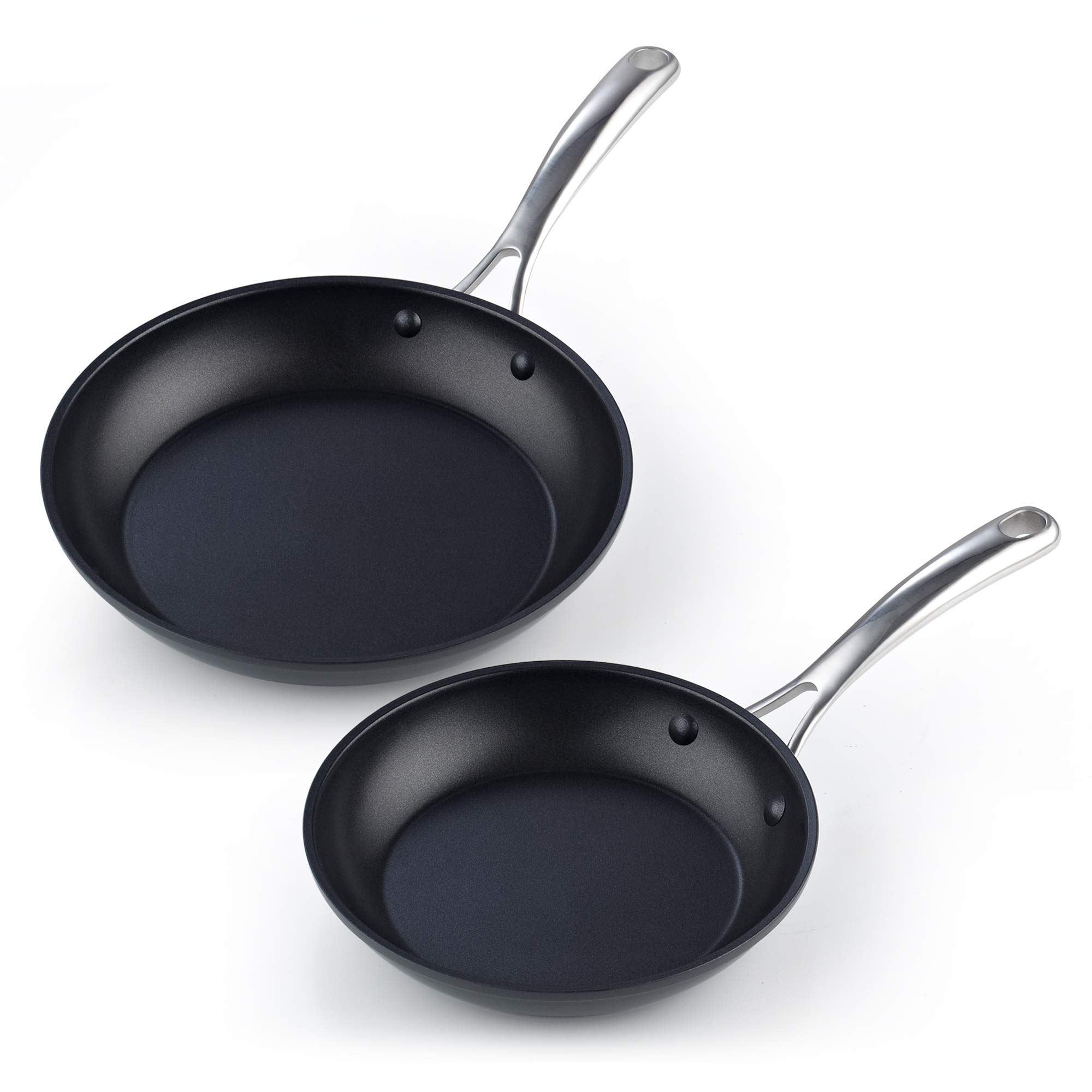 Cooks Standard - Sartén antiadherente para tortillas (anodizada), color negro