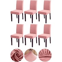 Bambu Nano Kuma  Likral  Y kanabilir 6'l  Sandalye K l f  Lastikli Sandalye  rt s  6ADET Somon