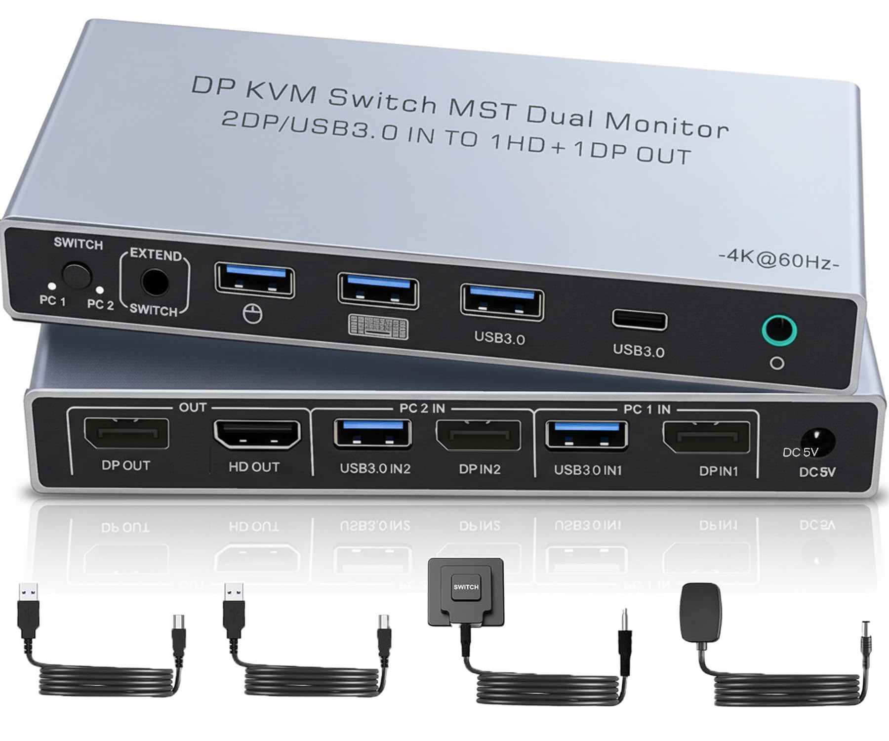 Amazon.co.jp: Displayport KVMスイッチ 2 モニター 2 コンピューター