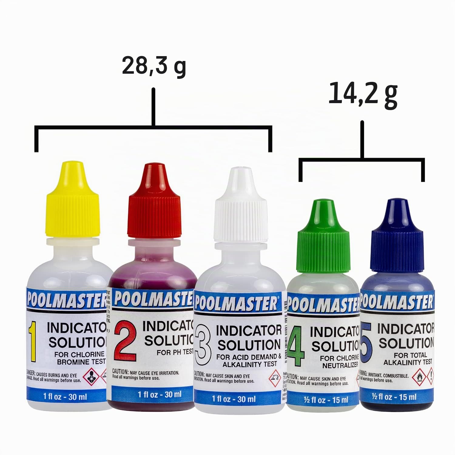 Poolmaster Basic 22260 - Kit de prueba de agua, 5 categorías de prueba, con caja