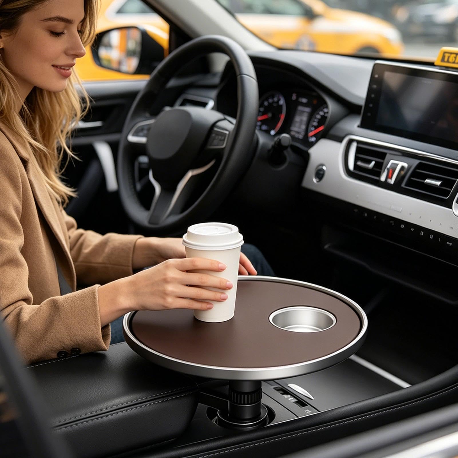 Tavolino Vassoio Da Auto Scrivania Organizer Per Pasti Da Veicolo | Vassoio Organizer Auto per tablet laptop snack cibo viaggi viaggio su strada guida pendolarismo vacanza