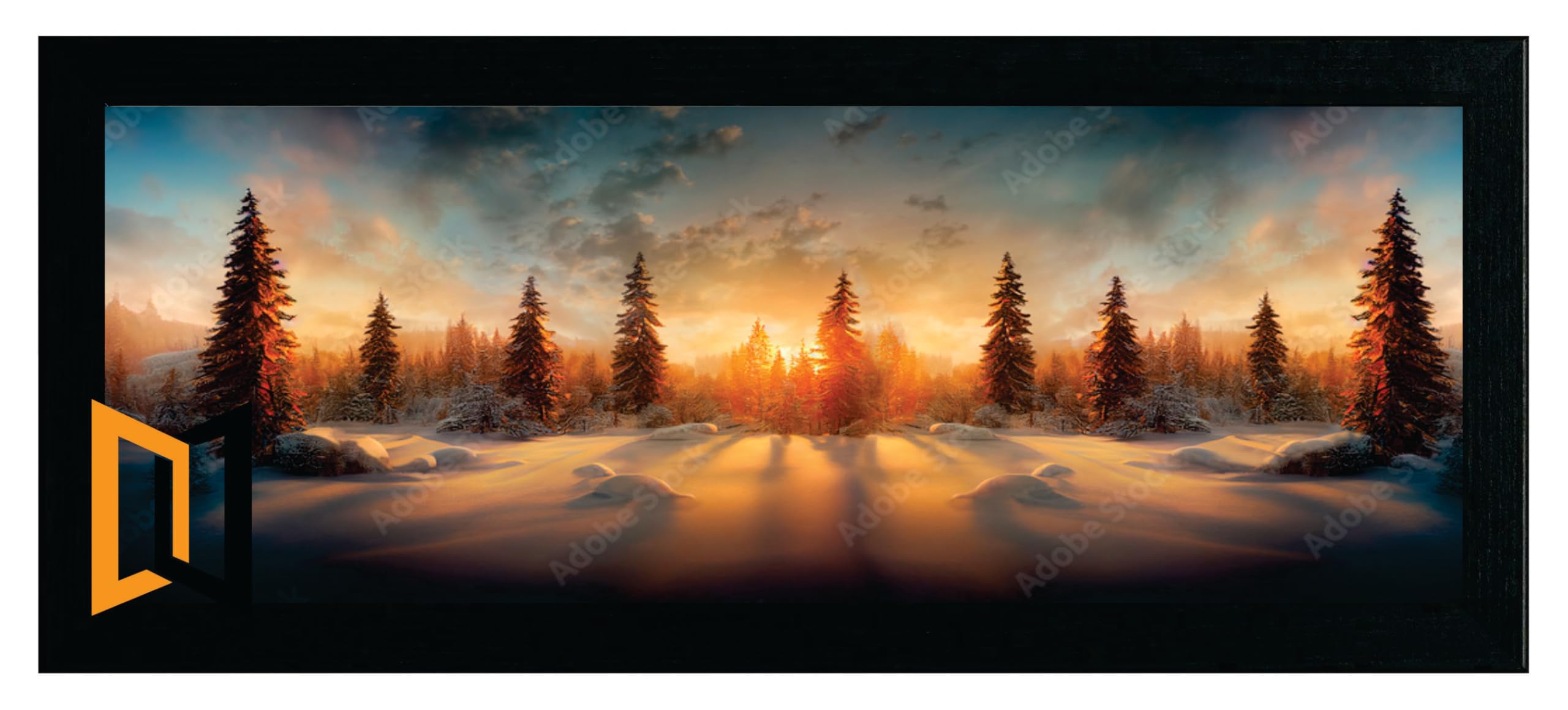 85cm x 25cm Black Photo Frame Wood Picture Poster Frame Acrylic Glass Premium Quality Any Bespoke Size Available Small Large Modern Photo Pictures Wall Frames