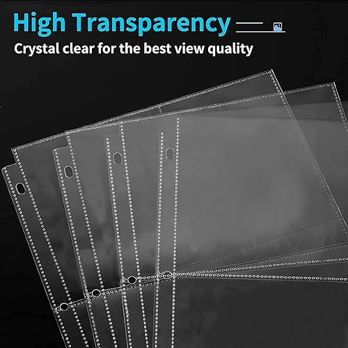 Miniatura 5 de Paquete de 30 fundas de fotos para carpeta de 3 anillas (5 x 7, para 120 fotos), protectores de páginas de fotos de 5 x 7 pulgadas, páginas de