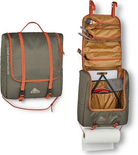 Kelty Camp Galley Deluxe โ Camp Kitchen Organization Kit, Deep Pockets, Paper Towel Holder, Zippered Compartments for Outdoor Cooking Essentials
